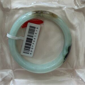 Certified Grade A Burma Jade Piao Hua Sajin Mixed Color Bangle – 56mm